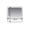 RidderTeppich Chic 55 x 50 cm dunkelblau Polyester-Microfaser