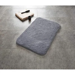 RidderTeppich Chic 60 x 90 cm grau Polyester-Microfaser