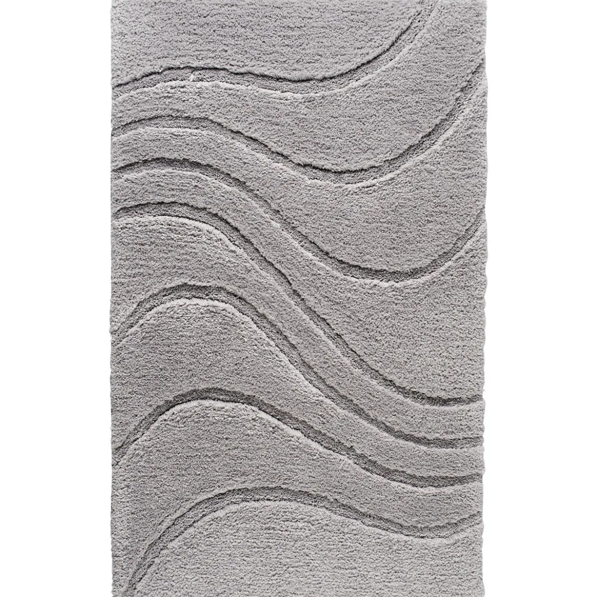 RidderTeppich La Ola 60 x 90 cm grau Polyester
