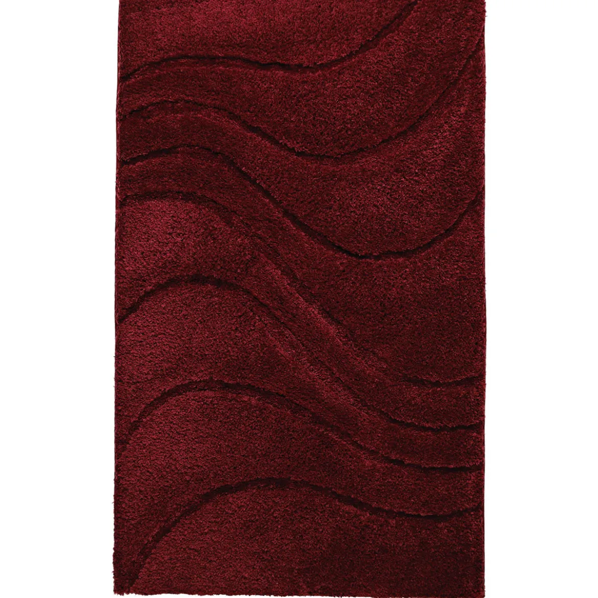 RidderTeppich La Ola 60 x 90 cm weinrot Polyester
