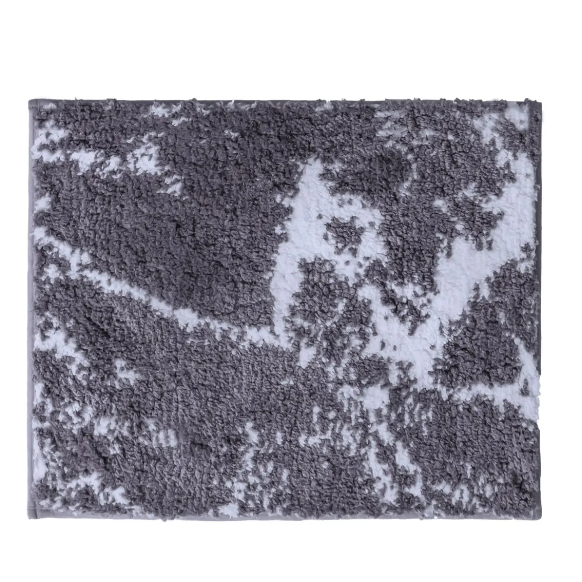 RidderTeppich Marmor 55 x 50 cm grau-weiß Polyester-Microfaser