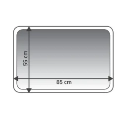 RidderTeppich Soft 55 x 85 cm weiß Polyester-Microfaser