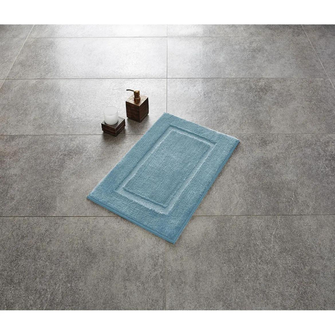 RidderTeppich Stadion 55 x 85 cm hellblau Polyester-Microfaser