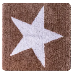 RidderTeppich Star 55 x 50 cm weiß-beige Polyester-Microfaser