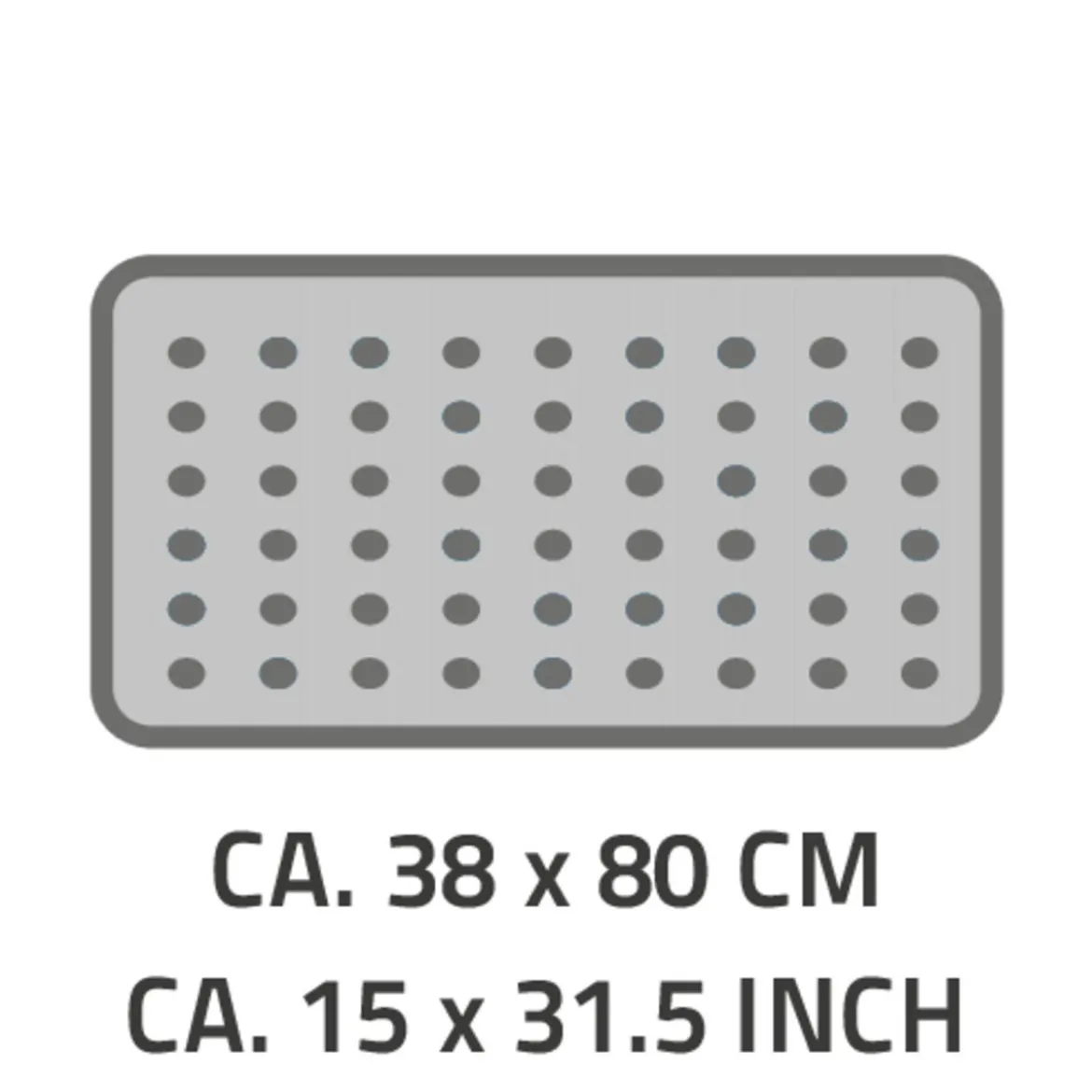 RidderWanneneinlage Lido 38 x 80 cm schwarz