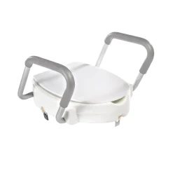 RidderWC-Erhöhung 10 cm mit Griffen und Deckel weiß