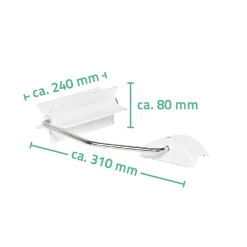 RidderWC-Papierhalter für WC-Aufstehbügel klappbar