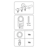 Ringe Kunststoff m. Haken silber matt