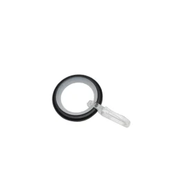 Ringe Metall mit Haken 16mm schwarz