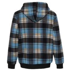 Roadsign Herren Fleece Jacke mit Kapuze schwarz aqua Gr.M