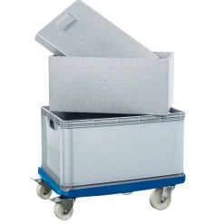 Rollwagen für Kunststoffbehälter 61 x 16,5 x 41 cm