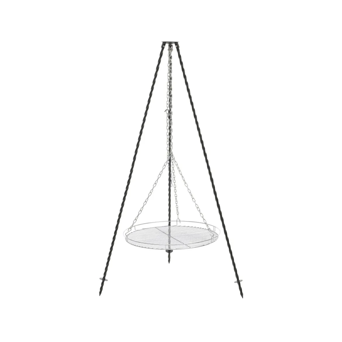 Rothmann Dreibein fuer Feuerschalen Dm.60cm massives Stahlgestell Grillfl. 58cm