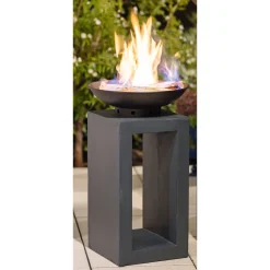 Rothmann Feuerschale Breda auf Podest 40 x 69 cm