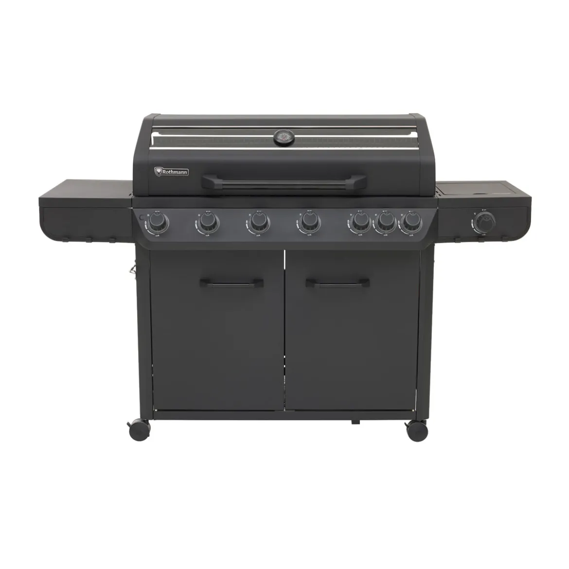 Rothmann Gasgrillwagen Vulcano 6 Turbo Plus Black Edition