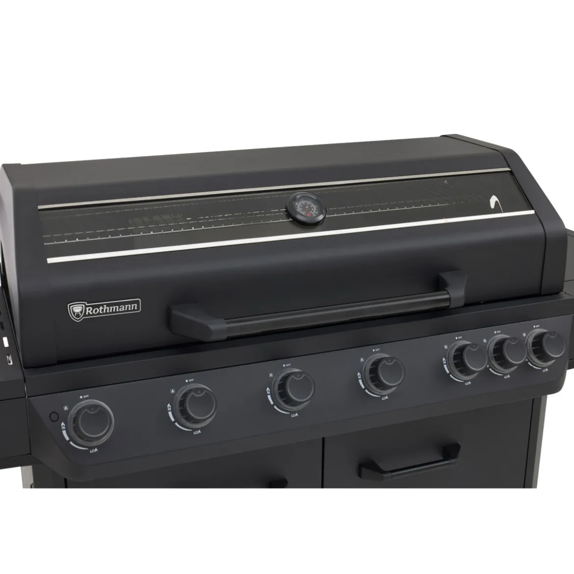 Rothmann Gasgrillwagen Vulcano 6 Turbo Plus Black Edition