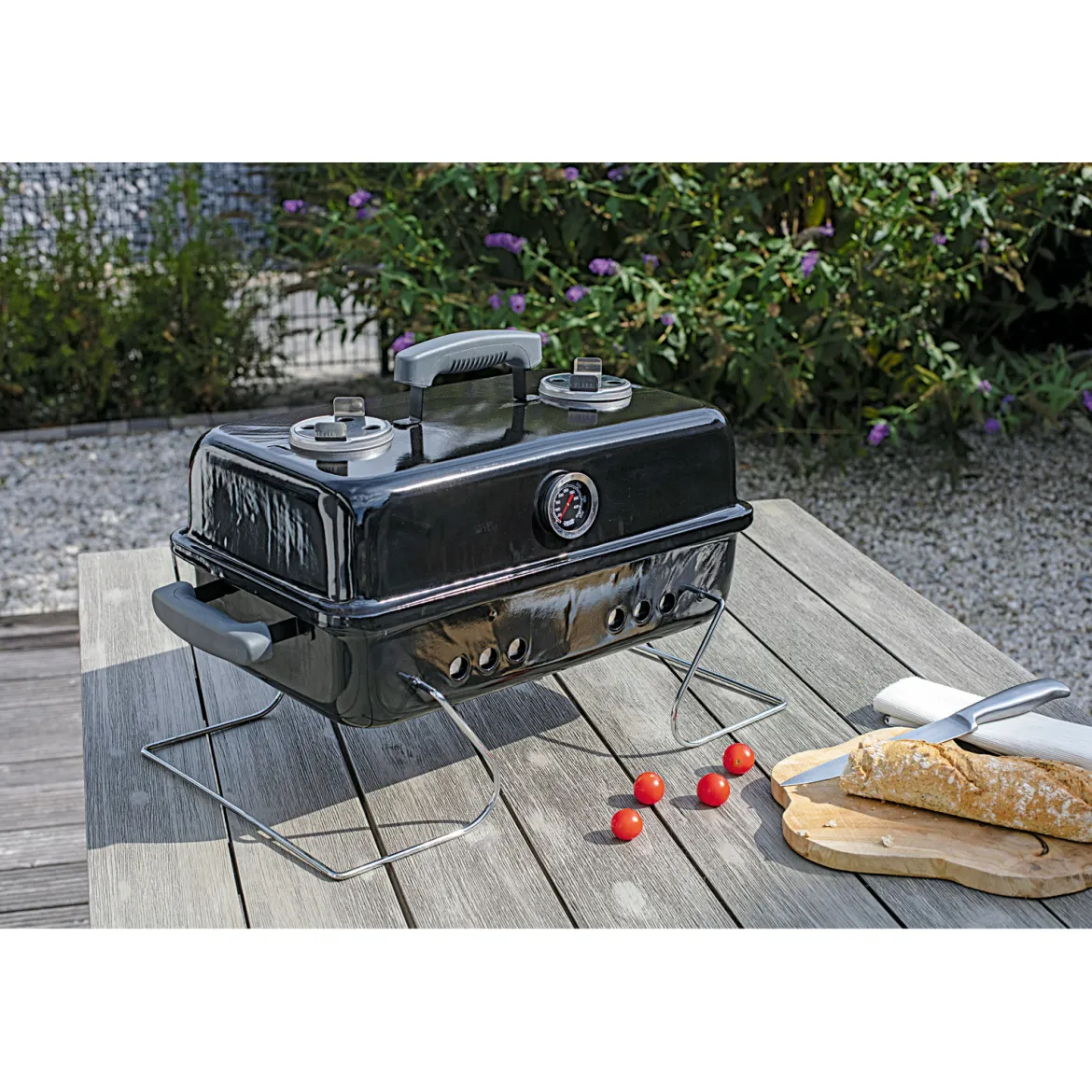 Rothmann Holzkohlegrill Springfield 43,3 x 30 x 30,5 cm schwarz