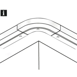 Rundbogen GE 1 f. Verlängerung weiß