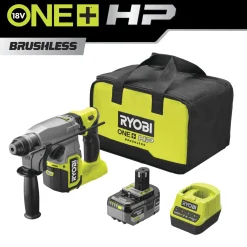 RyobiAkku-SDS-Bohrhammer RSDS18X-1C40S mit Akku und Ladegerät
