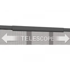 Schellenberg Fliegengitter Teleskopvorhang 95 x 220 cm Breite verstellbar anthrazit