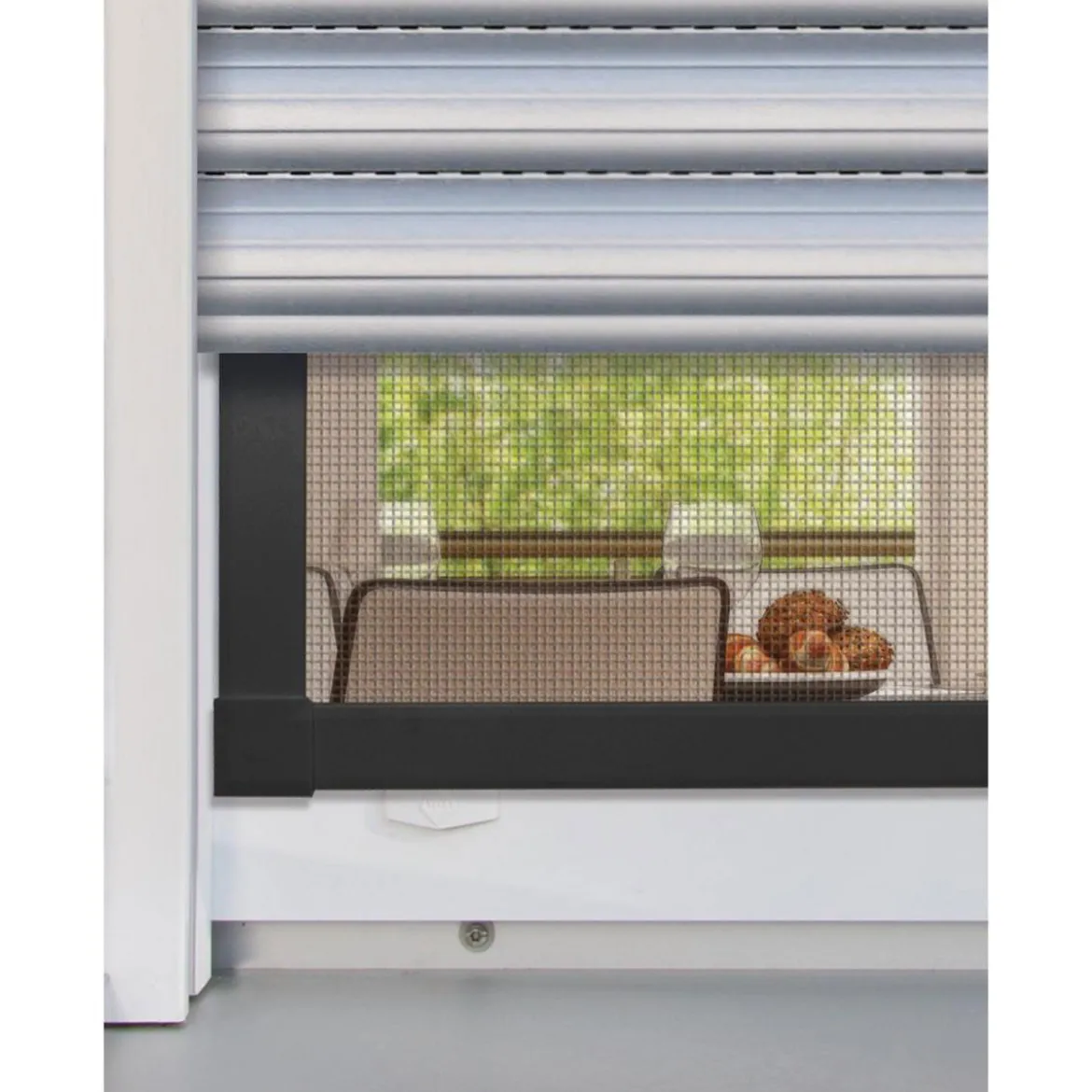 Schellenberg Insektenschutz-Fenster Premium 140 x 150 cm anthrazit