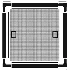 Schellenberg Insektenschutz-Fenster Premium 140 x 150 cm anthrazit