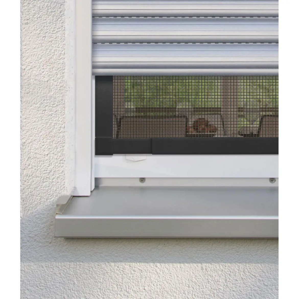 Schellenberg Insektenschutz-Fenster Telescope 140 x 150 cm anthrazit