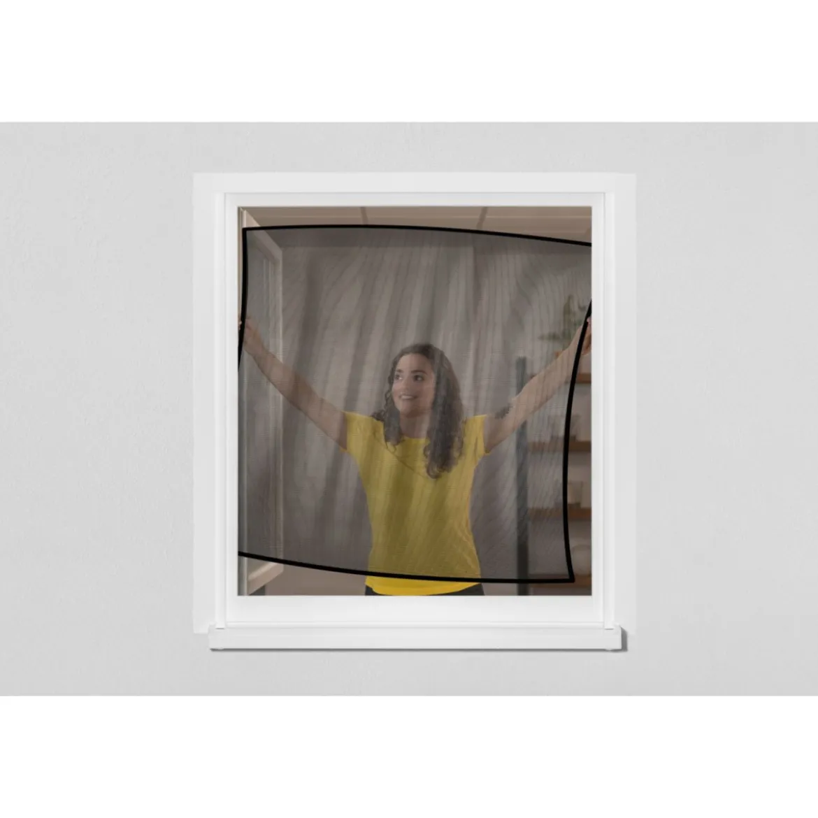 Schellenberg Insektenschutz Pop-Up Fenster 100 x 120 cm anthrazit
