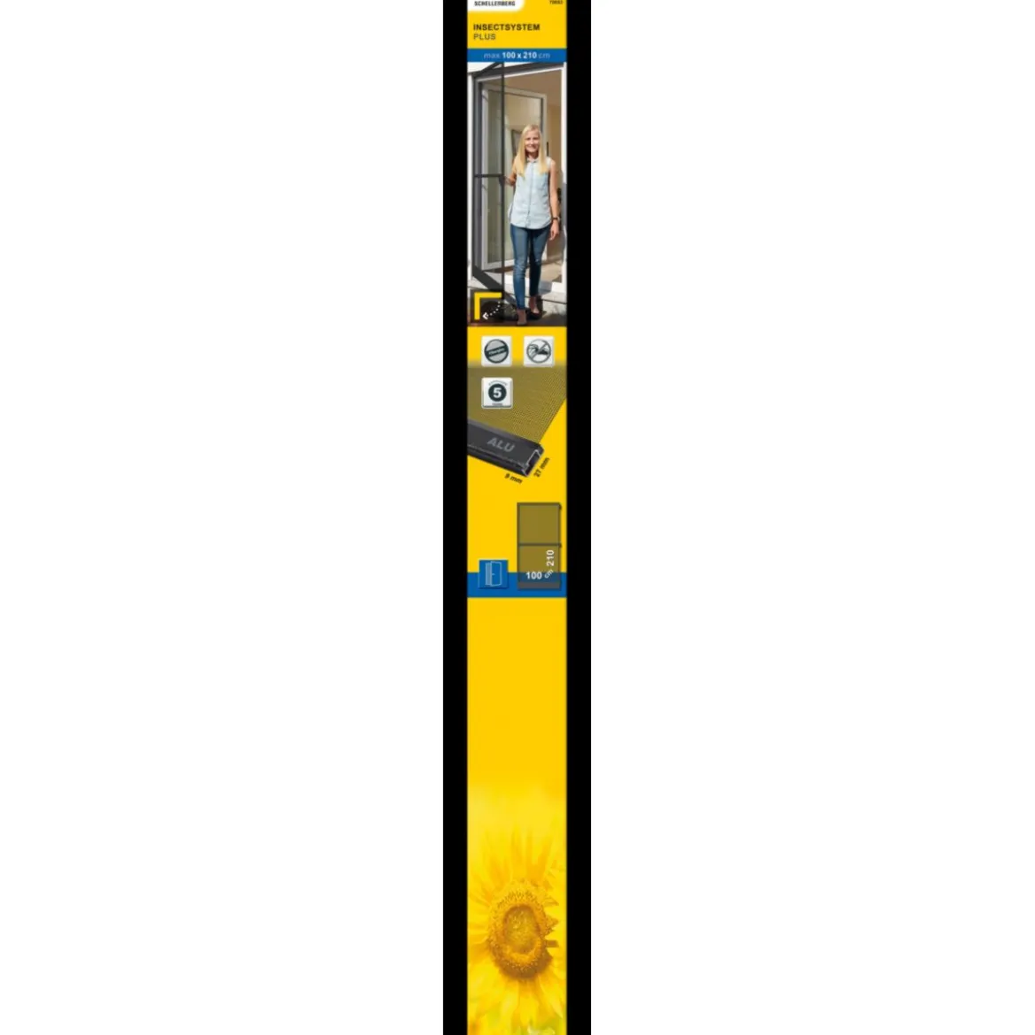 Schellenberg Insektenschutztür Plus 100 x 210 cm anthrazit
