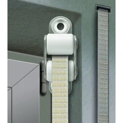 Schellenberg Doppelleitrolle Mini für 14 mm Gurtband weiß