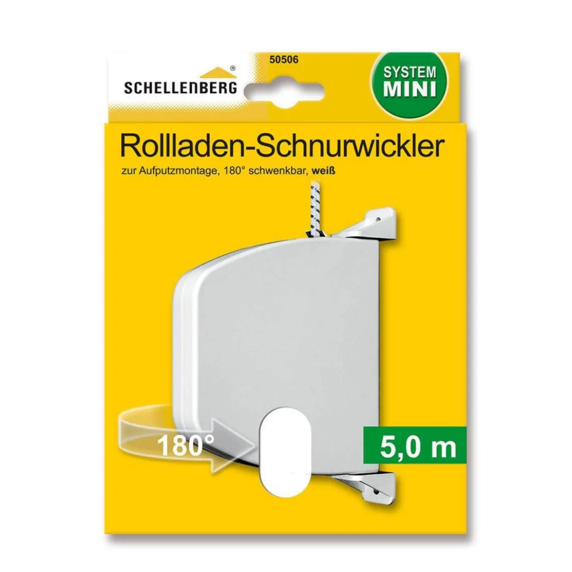 SchellenbergSchnurwickler weiß inkl 5m Schnur