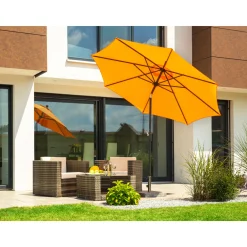 Schirm Harlem 270cm 8-tlg. mandarine