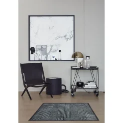 Schöner WohnenSchmutzfangmatte „Manhattan“, Streifen-Gitter/grau-anthrazit, 67x100 cm
