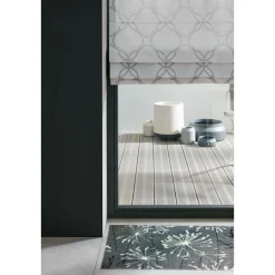 Schöner WohnenSchmutzfangmatte „Manhattan“, Pusteblume/grau-mint, 67x100 cm