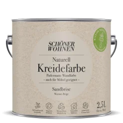 Schöner Wohnen FarbeNaturell Kreidefarbe 2,5 L Sandbriese