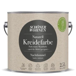 Schöner Wohnen FarbeNaturell Kreidefarbe 2,5 L Nachthimmel