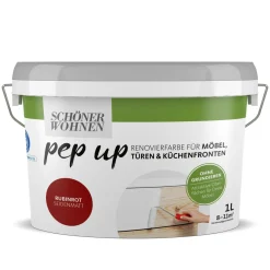 Schöner Wohnen Farbe pep up rubinrot für Möbel Türen und Küchenfronten 1 L