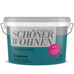 Schöner Wohnen Farbe Trend Wandfarbe Lagune matt 1 L