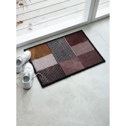Schöner WohnenSchmutzfangmatte Manhattan 50x70 cm Geomix kastanie-rose