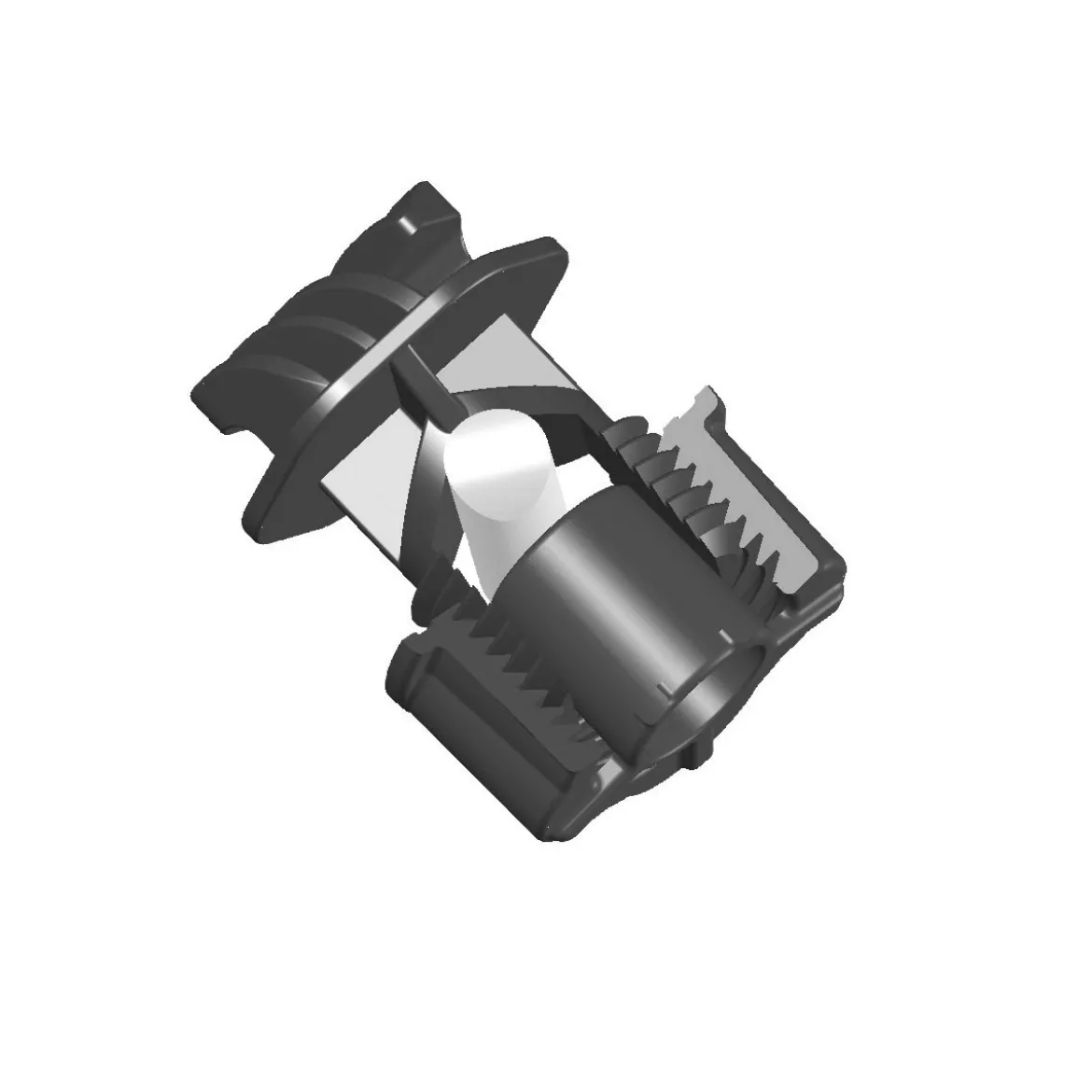 Schraubisolator Vario Plus schwarz für Durchmesser 10 mm Seil 10 Stück