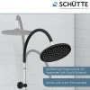 Schütte Überkopf-Brauseset Matao Rain chrom/Schwarz matt