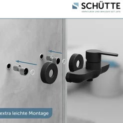 Schütte Duscharmatur Denver schwarz matt