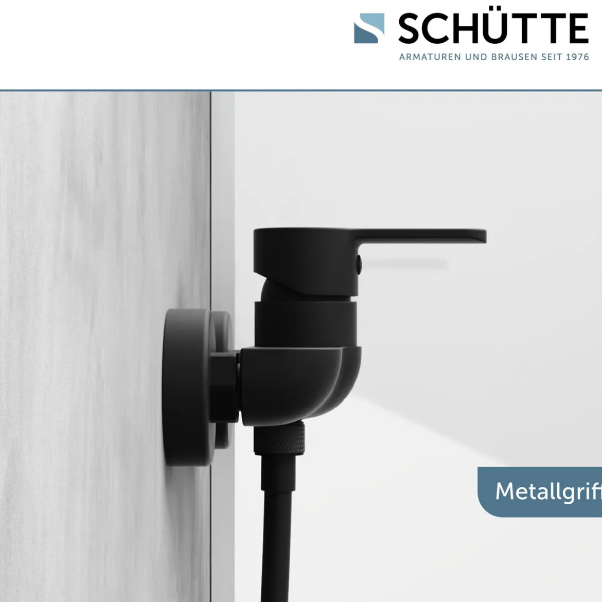 Schütte Duscharmatur Denver schwarz matt