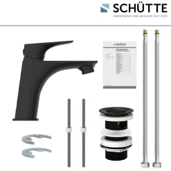 Schütte Waschtischarmatur Boston schwarz