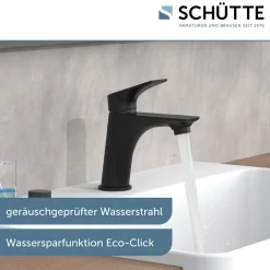 Schütte Waschtischarmatur Boston schwarz