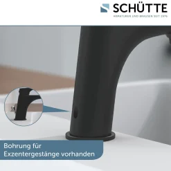 Schütte Waschtischarmatur Boston schwarz