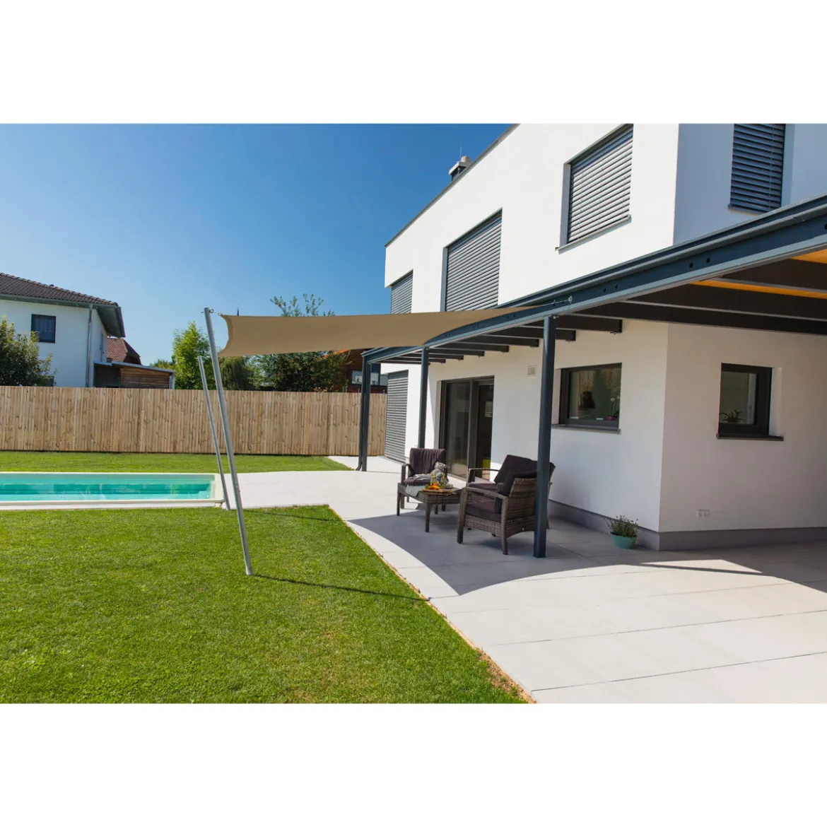 Segel Cannes Qu 4x4m taupe