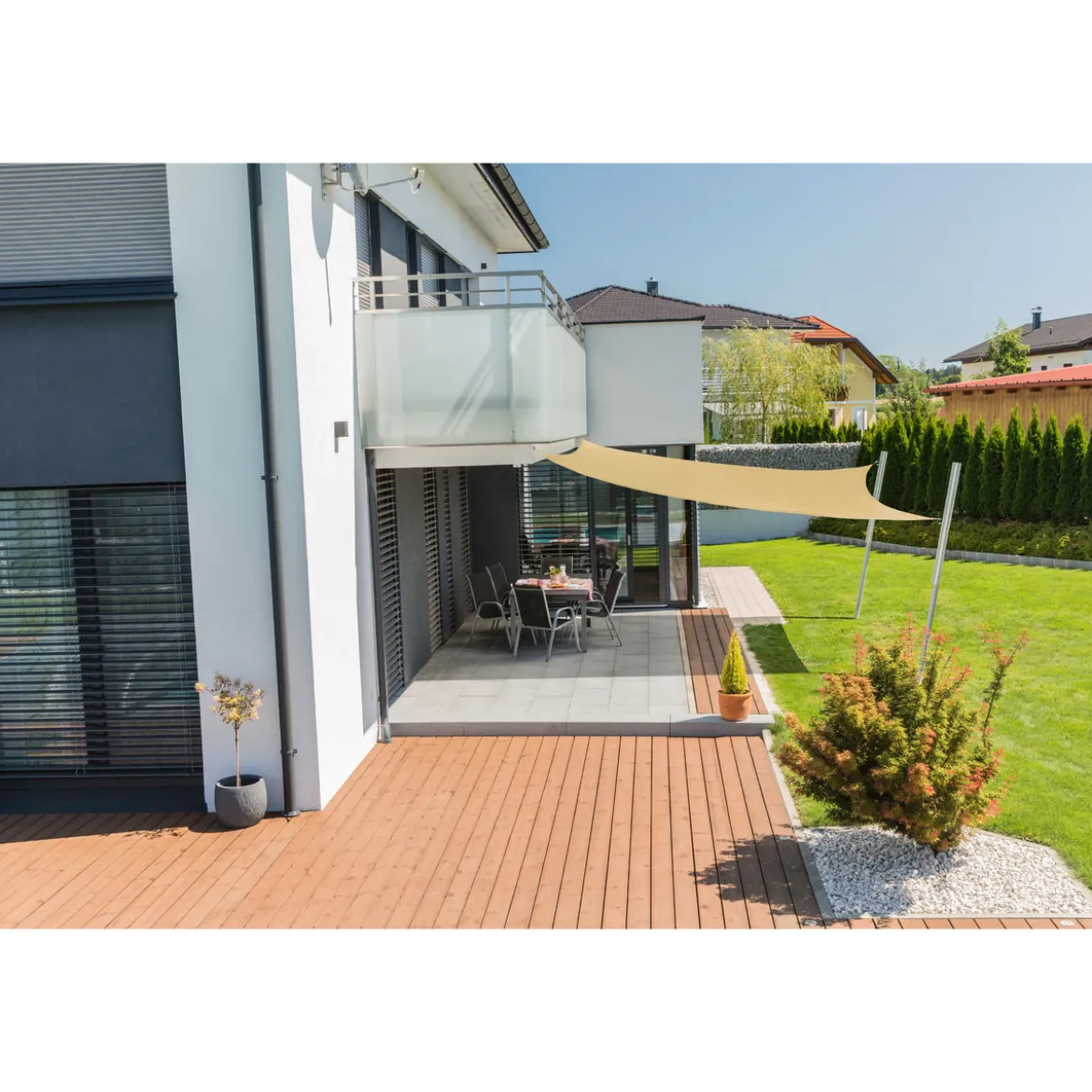 Segel Capri Qu 4x4m champagne