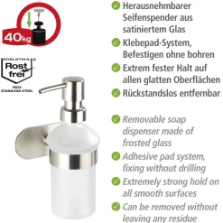 Seifenspender Orea Matt Turbo-LockEdelstahl