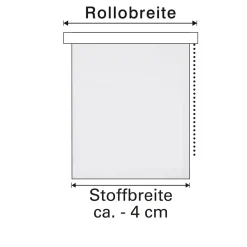 Seitenzugrollo PG 1 102x180cm weiß