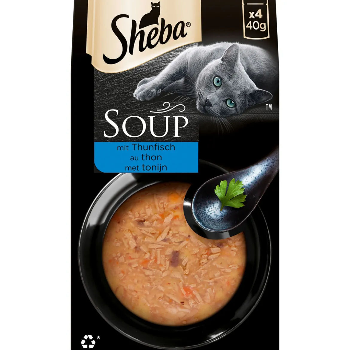 Sheba Katzensuppe mit Thunfisch 4 x 40 g